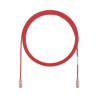 Cable de Parcheo TX6, UTP Cat6, Diámetro Reducido (28AWG), Color Rojo, 2.13 Metros (7 Pies)