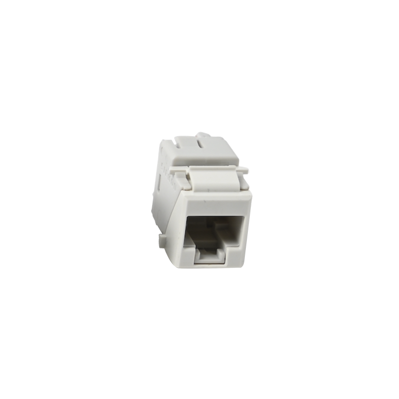 Jack UltraMAX Cat5e, UTP, Tipo Keystone, Color Blanco, Punch Down