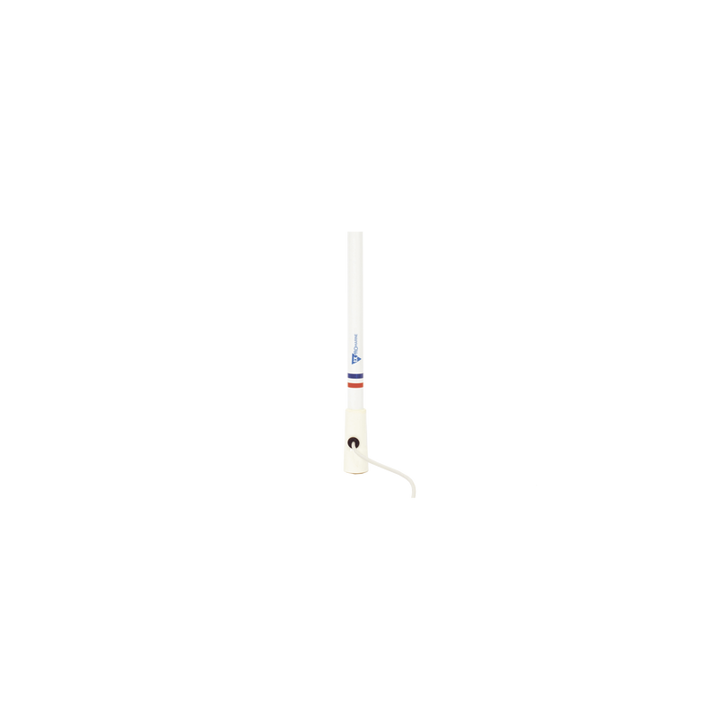 Antena Marina VHF / Fibra de Vidrio / 156-163 MHz / 6.5 dBi / Cable 4.5 m (14.8 ft) / PL-259 / Exterior IP67