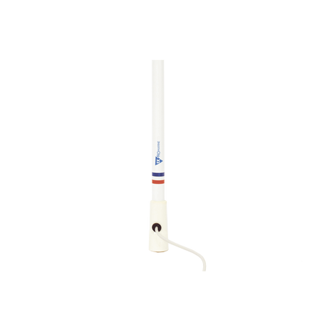 Antena Marina VHF / Fibra de Vidrio / 156-163 MHz / 6.5 dBi / Cable 4.5 m (14.8 ft) / PL-259 / Exterior IP67