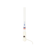 Antena Marina VHF / Fibra de Vidrio / 156-163 MHz / 6.5 dBi / Cable 4.5 m (14.8 ft) / PL-259 / Exterior IP67
