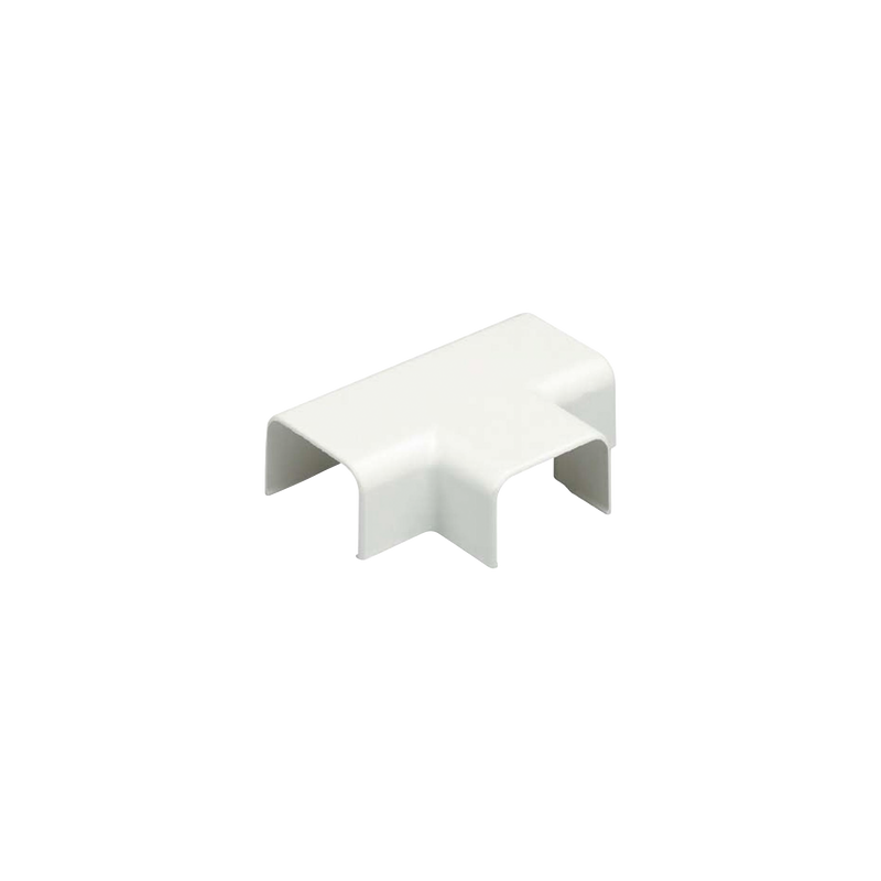 Conexión en "T", para uso con canaleta LD3, material ABS, Color Blanco Mate