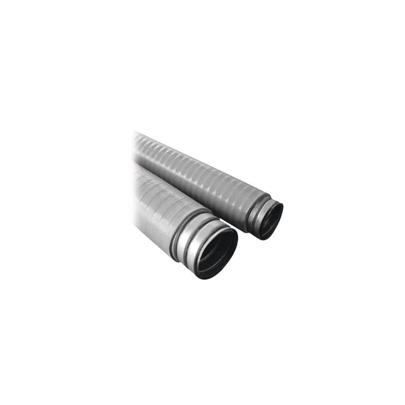 Tubo Flexible tipo Liquidtight de 2" (50 mm). Acero + Forro PVC. Rollo de 30 Metros.