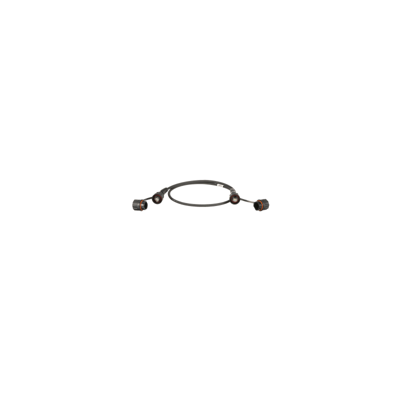 Patch Cord Cat6A IndustrialNet, Blindado S/FTP, Con Plug Industrial y Tapa en Cada Extremo, 3 Metros (9.84 Pies)