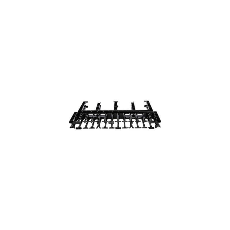 Organizador de Cables Horizontal NetManager de Alta Densidad, Doble (Frontal y Posterior), Para Rack de 19in, 1UR