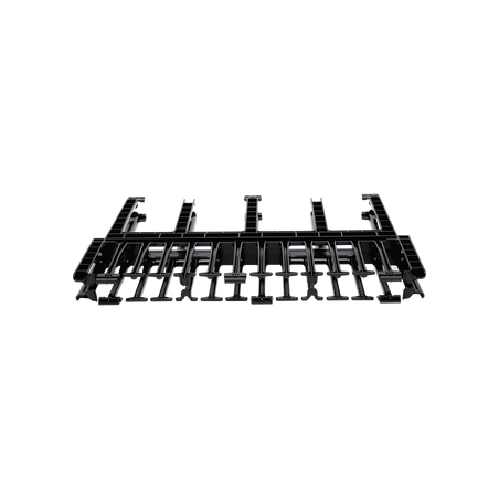 Organizador de Cables Horizontal NetManager de Alta Densidad, Doble (Frontal y Posterior), Para Rack de 19in, 1UR