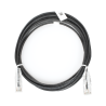 Cable de Parcheo Slim UTP Cat6 - 3 Metros (9.84 Pies) Negro Diámetro Reducido (28 AWG)