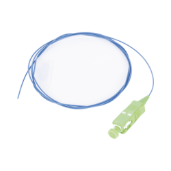 Pigtail de Fibra Óptica SC/APC Simplex, Monomodo OS2 9/125, 900um, Color Azul, 1 Metro (3.28 Pies)