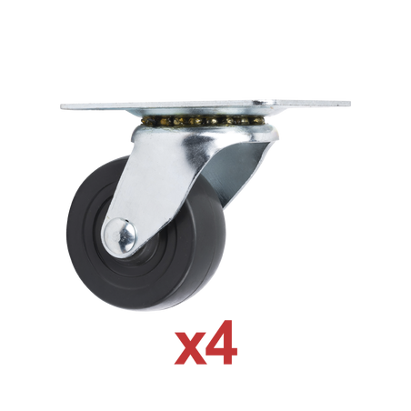 Kit de 4 Ruedas Locas para Racks y Gabinetes (Ver Compatibilidad).