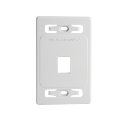 Placa de Pared Modular MAX, de 1 Salida, Color Blanco