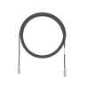 Cable de Parcheo TX6, UTP Cat6, Diámetro Reducido (28AWG), Color Negro, 4.57 Metros (15 Pies)