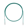 Cable de Parcheo TX6, UTP Cat6, Diámetro Reducido (28AWG), Color Verde, 2.13 Metros (7 Pies)