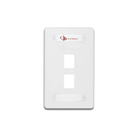Placa de Pared Modular 10G MAX de 2 Salidas, Color Blanco