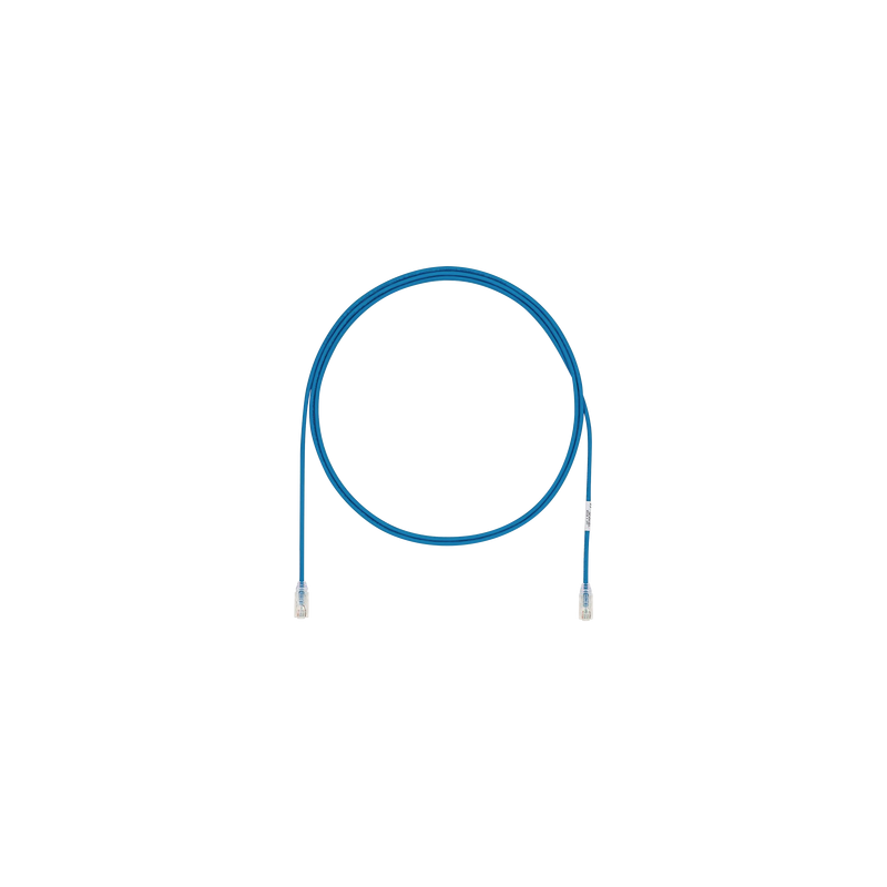 Cable de Parcheo UTP Cat6A, CM/LSZH, Diámetro Reducido (28AWG), Color Azul, 6.1 Metros (20 Pies)