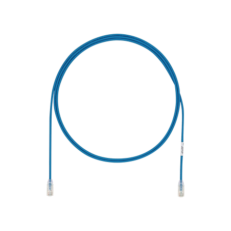 Cable de Parcheo UTP Cat6A, CM/LSZH, Diámetro Reducido (28AWG), Color Azul, 6.1 Metros (20 Pies)