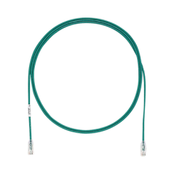 Cable de Parcheo TX6, UTP Cat6, Diámetro Reducido (28AWG), Color Verde, 1.52 Metros (5 Pies)