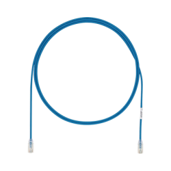 Cable de Parcheo UTP Cat6A, CM/LSZH, Diámetro Reducido (28AWG), Color Azul, 4.57 Metros (15 Pies)
