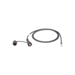 Patch Cord Cat6A IndustrialNet, UTP, Con Plug Industrial y Tapa en un Extremo, 1 Metro (3.28 Pies)