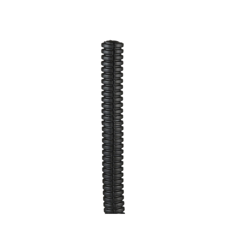 Tubo Corrugado Abierto para Protección de Cables, .38in (9.7 mm) de Diámetro, 30.5 m de Largo, Color Negro