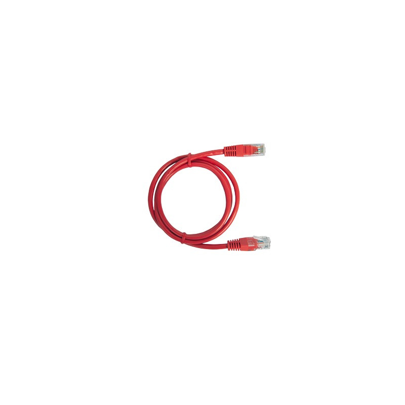 Cable de Parcheo UTP Cat5e - 2.0 Metros (6.56 Pies) - Rojo