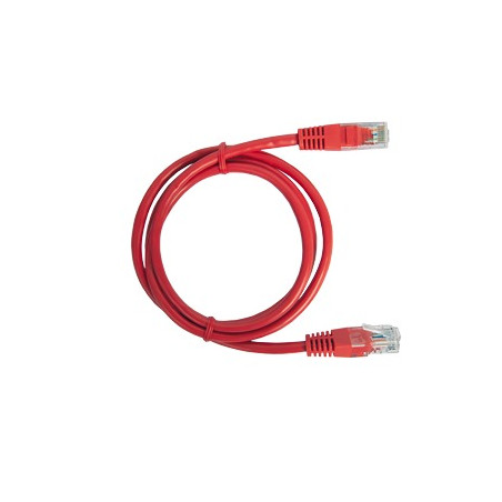 Cable de Parcheo UTP Cat5e - 2.0 Metros (6.56 Pies) - Rojo