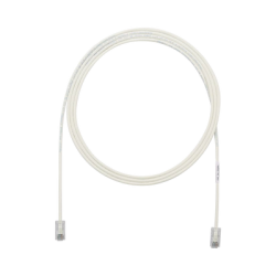 Cable de Parcheo UTP Cat6A, CM/LSZH, Diámetro Reducido (28AWG), Color Blanco Mate, 6.1 Metros (20 Pies)