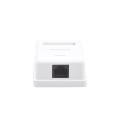 Caja de Pared con 1 Puerto Keystone, Incluye Jack Cat5e