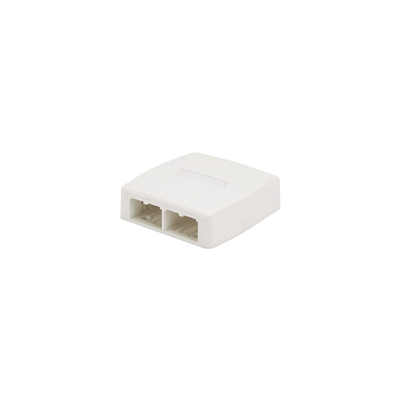 Caja de Montaje en Superficie, Para 4 Módulos Mini-Com, Color Blanco