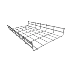 Charola Bimetálica Tipo Malla 66/300 mm, Ideal Para Utilizarse al Exterior o Zonas Húmedas, Hasta 315 Cables Cat6, Tramo de 3 