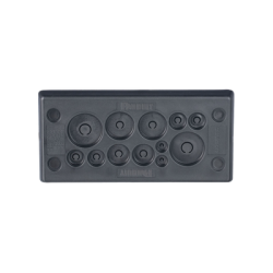 Pasacables Rectangular de Membrana, IP66, 3.39" x 1.42", 12 orificios, para Cables no Terminados. Color Negro