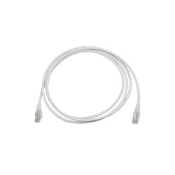 Patch Cord MC6 Modular Cat6 UTP, CM/LS0H, 2.13 Metros (7 Pies), Color Blanco, Versión Bulk (Sin Empaque Individual)