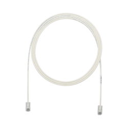 Cable de Parcheo UTP Cat6A, CM/LSZH, Diámetro Reducido (28AWG), Color Blanco Mate, 3.05 Metros (10 Pies)