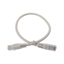 Cable de Parcheo UTP Cruzado Cat6 0.4 Metros (1.31 Pies) - Gris