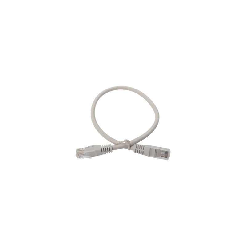 Cable de Parcheo UTP Cruzado Cat6 0.4 Metros (1.31 Pies) - Gris