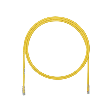 Cable de Parcheo UTP, Cat6A, 24 AWG, CM, Color Amarillo, 5.49 Metros (18 Pies)