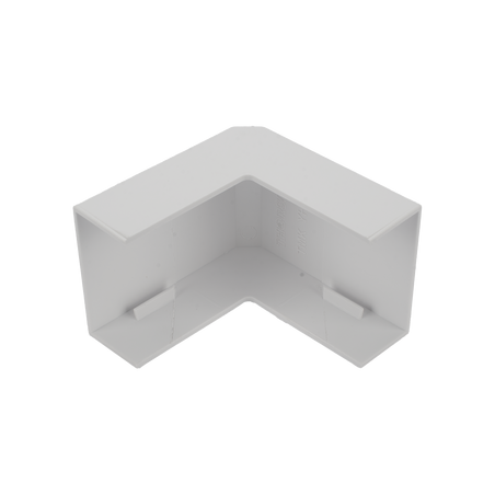 Esquinero exterior color blanco de PVC auto extinguible para canaletas TMK1735, TMK1735SD (5310-02001)