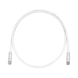 Cable de Parcheo TX6, UTP Cat6, 24 AWG, CM, Color Blanco Mate, 9.14 Metros (30 Pies)