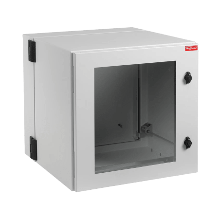 Gabinete Industrial ProTek de 12 UR Puerta con Ventana de 612 x 600 x 610 mm, Protección NEMA Tipo 12 IP55 IK10, Abatible, Fabr