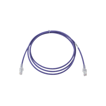 Patch Cord MC6 Modular Cat6 UTP, CM/LS0H, 2.13 Metros (7 Pies), Color Violeta, Versión Bulk (Sin Empaque Individual)