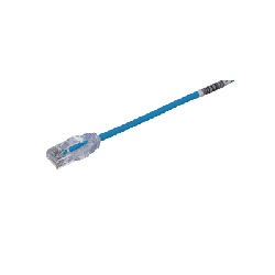 Cable de Parcheo TX6, UTP Cat6, Diámetro Reducido (28AWG), Color Azul, 30.48 Metros (100 Pies)