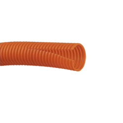 Tubo Corrugado Abierto para Protección de Cables, .50 (12.7 mm) de Diámetro, 30.5 m de Largo, Color Naranja