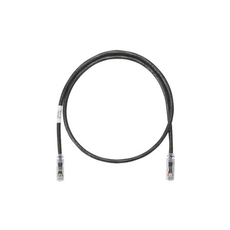 Cable de Parcheo UTP Categoría 6, con Plug Modular en Cada Extremo - 1.5 Metros (4.92 Pies) - Negro