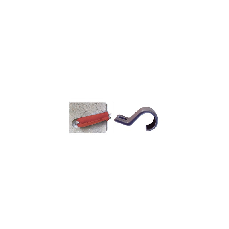 Kit de 3 grapas, 3 taquetes Y 3 tornillos para sujetar conductores redondos o tubo en muro (para tubería de 3/4) (2105-07240)