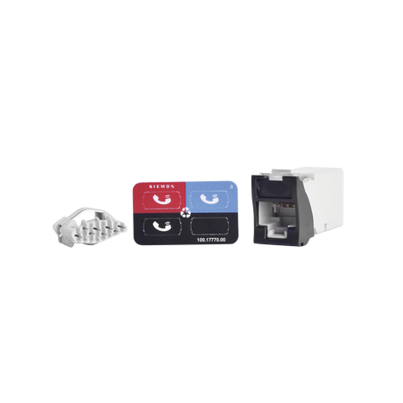 Jack Z-Max UTP Categoría 6, Montaje Híbrido en Placa de Pared (Plano y Angulado), Color Negro