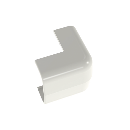 Esquinero exterior, para uso con canaleta LD5, material ABS, Color Blanco Mate