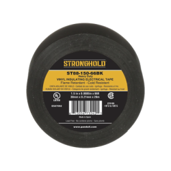 Cinta Eléctrica STRONGHOLD para Aislar, de PVC, Trabajo Pesado Eléctrico Industrial (Soporta UV, abrasión, agua, aceite y cor