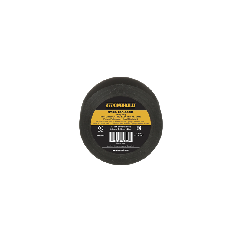 Cinta Eléctrica STRONGHOLD para Aislar, de PVC, Trabajo Pesado Eléctrico Industrial (Soporta UV, abrasión, agua, aceite y cor