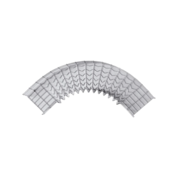 Curva Pre-Fabricada Horizontal de 90° con medidas de 54 mm de Peralte y 100 mm Ancho (54/100 mm)