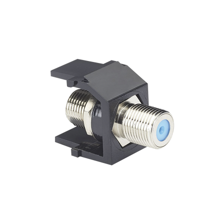 Módulo Acoplador Coaxial Tipo F, Keystone, de 75 Ohms, 3.0 GHz, Color Negro