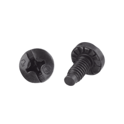 Tornillo de Unión a Tierra Con Formación de Rosca, 12-24 x 1/2, Color Negro, Bolsa de 100 Piezas